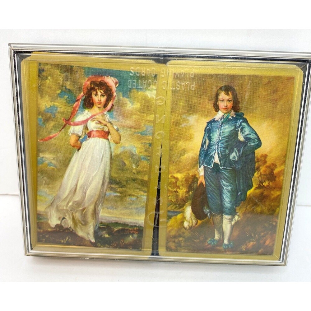 VTG Duratone Plastic Coated Playing Cards Bridge Set